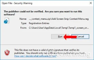 Windows 10 sağ tıklama menüsüne Ekran Alıntısı nasıl eklenir