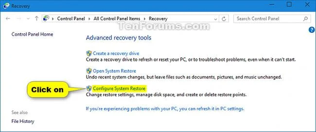Windows 10でドライブのシステム保護機能を有効/無効にする方法