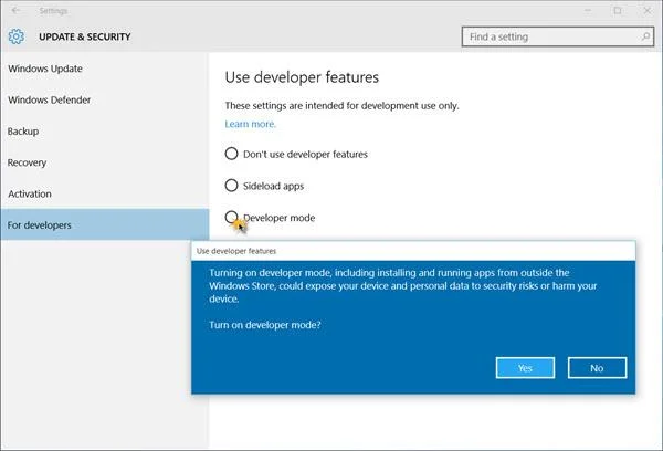 Apakah Mod Pembangun pada Windows 10? Bagaimana untuk mengaktifkan mod ini?
