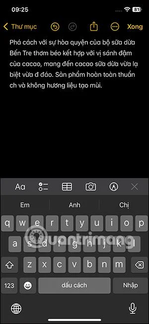 Bagaimana untuk menyalin teks Vietnam dalam foto pada iPhone