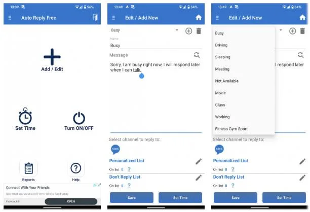 Cara membalas mesej teks secara automatik pada Android