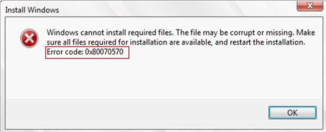 Wat is fout 0x80070570? Hoe deze fout op te lossen?