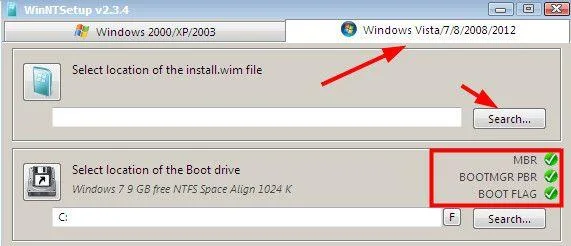 Bagaimana untuk memasang Windows pada WinPE