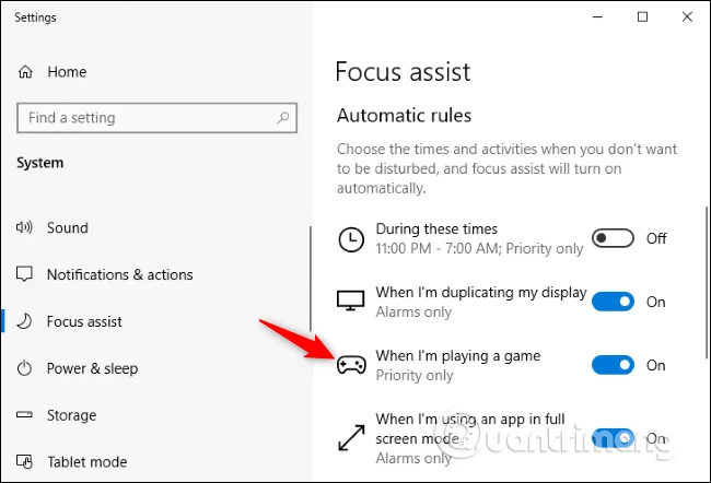Bagaimana untuk mematikan pemberitahuan Focus Assist pada Windows 10