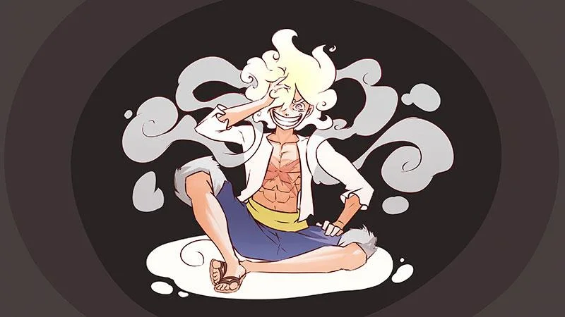 Luffy Gear 5 duvar kağıdı, Luffy Tanrısı Nika duvar kağıdı
