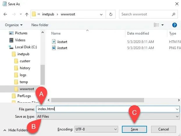 Windows 10'da IIS'de bir web sitesi yükleyin ve kurun