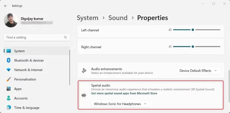 Hoe ruimtelijk geluid in Windows 11 in te schakelen Hoe ruimtelijk geluid in Windows 11 in te schakelen
