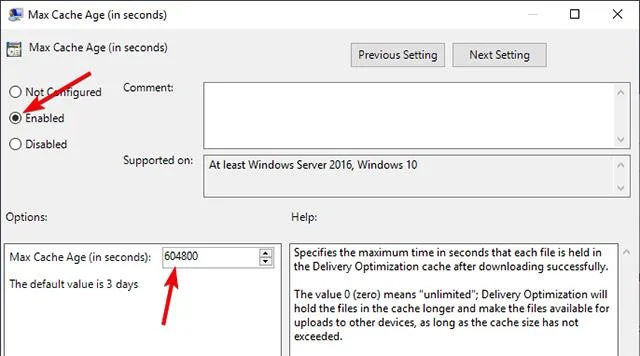 Windows 10 で配信の最適化キャッシュを最適化する方法