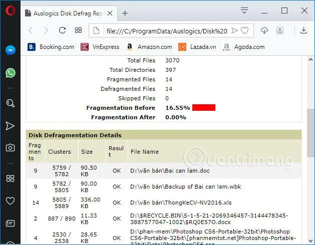 Cara menggunakan Auslogics Disk Defrag untuk menyahpecah cakera keras