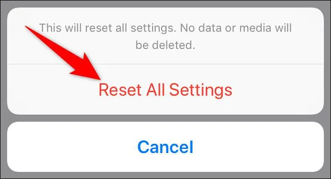 Bagaimana untuk menetapkan semula semua tetapan pada iPhone