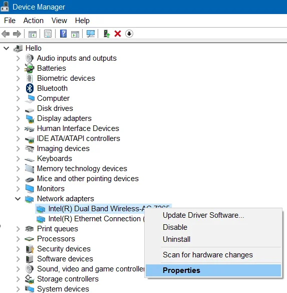 Wifi pada Windows 10 tidak bersambung selepas but daripada mod Tidur