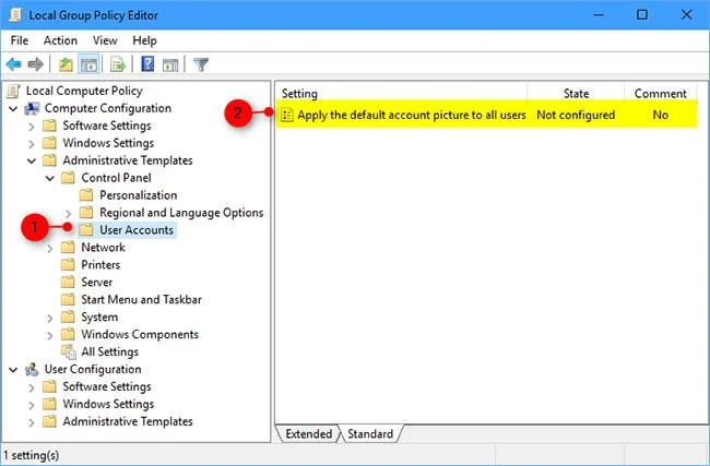 Windows 10 でデフォルトのアカウント写真をすべてのユーザーに適用する方法