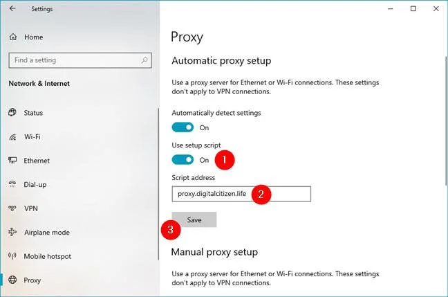 Windows 10'da proxy sunucu ayarları nasıl yapılandırılır