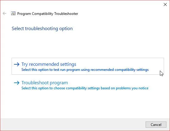 Bagaimana untuk menjalankan permainan dan perisian lama pada Windows 10