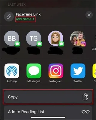 FaceTime リンクを抽出して共有する方法