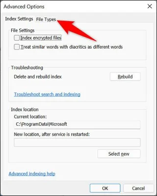 Windows 11'de belirli dosya türlerini arama sonuçlarından gizleme