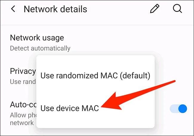 Bagaimana untuk mematikan alamat MAC rawak pada Android