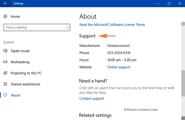 Windows 10'da OEM destek bilgilerini ekleme veya değiştirme
