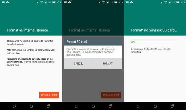 Cómo formatear la tarjeta de memoria directamente en un teléfono Android