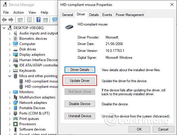Masalah dan penyelesaian tetikus Windows 10