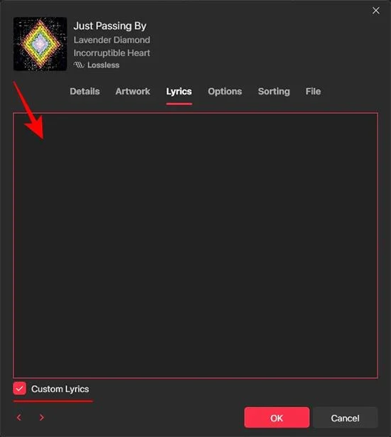 Bagaimana untuk menambah lirik pada Apple Music Windows