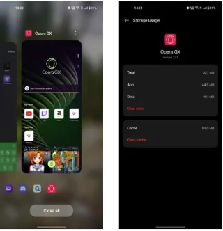 Cómo acelerar Opera GX en Android