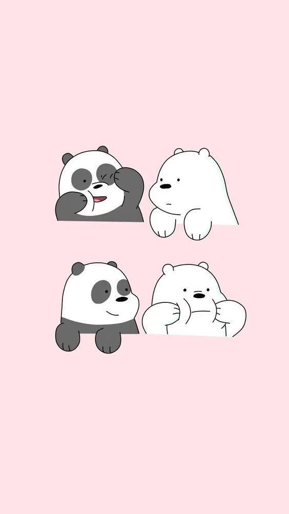 Kertas dinding We Bare Bear, foto We Bare Bear