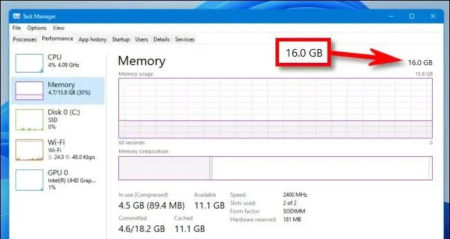 Comment vérifier toutes les informations sur la RAM sous Windows 11