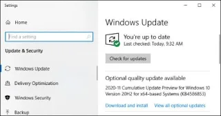 Apakah Kemas Kini Kualiti Pilihan pada Windows 10?