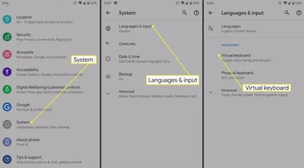 Cómo cambiar el teclado en Android