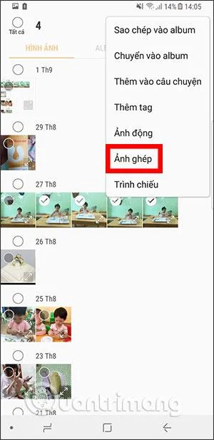 Cómo combinar fotos en teléfonos Samsung