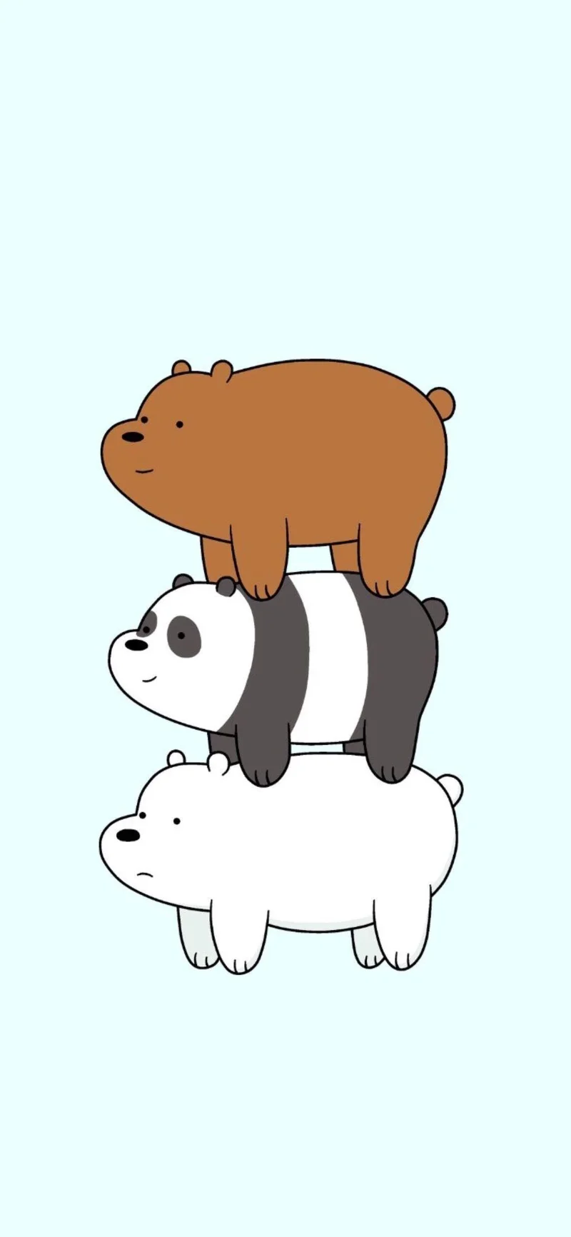 Kertas dinding We Bare Bear, foto We Bare Bear