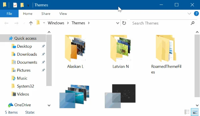 3 cara untuk memadam tema yang dipasang pada Windows 10