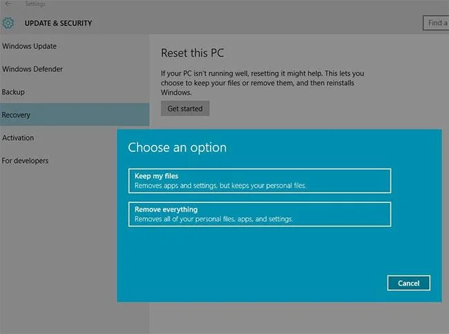 Dahili sabit sürücü bölümünden Windows 10 nasıl yüklenir