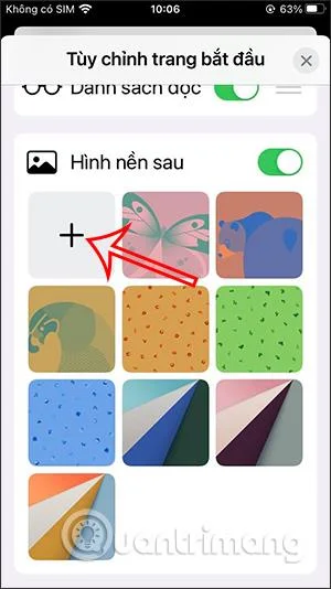 Bagaimana untuk menetapkan kertas dinding untuk iPhone Safari
