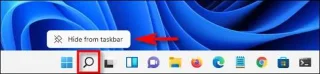 Hoe de zoekknop op de taakbalk van Windows 11 te verbergen