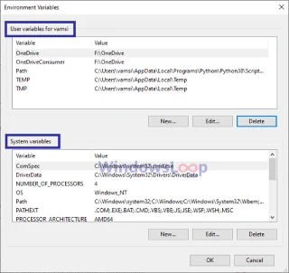 Windows 10da ortam değişkenleri nasıl eklenir