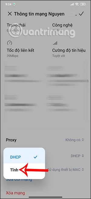 Passer à l'IP statique sur Android