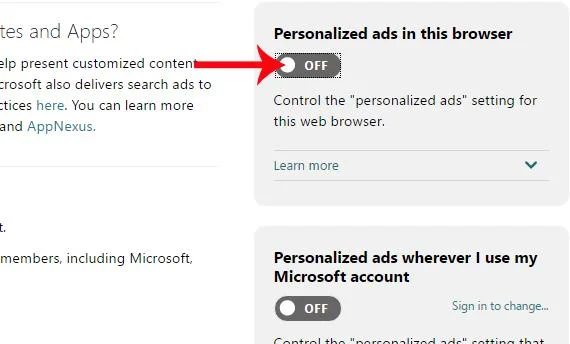 Bagaimana untuk menyekat jenis iklan pada Windows 10