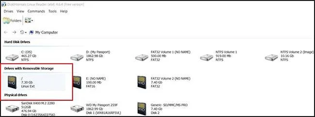 Windows'tan Linux Ext4 bölümüne nasıl erişilir