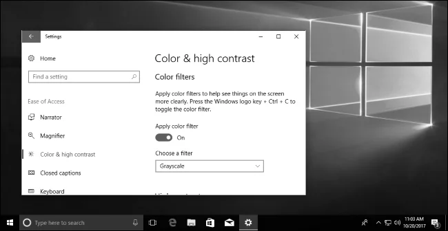 Cara mendayakan ciri Penapis Warna dalam Windows 10 untuk membantu anda melihat skrin dengan lebih jelas