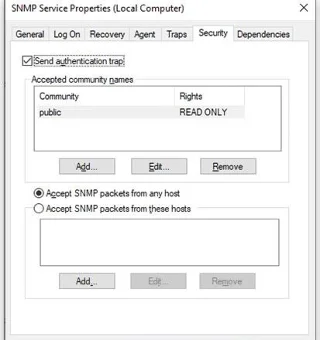 Windows 10'da SNMP nasıl kurulur ve yapılandırılır