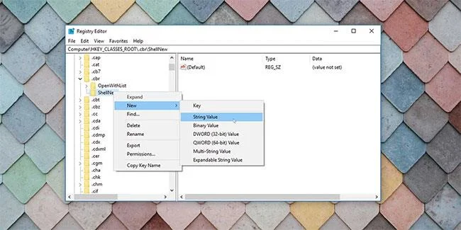Windows 10'da Yeni İçerik Oluştur menüsüne öğeler nasıl eklenir?