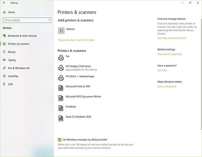 Bagaimana untuk menambah pencetak pada Windows 10