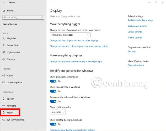 Как управлять мышью с клавиатуры в Windows 10