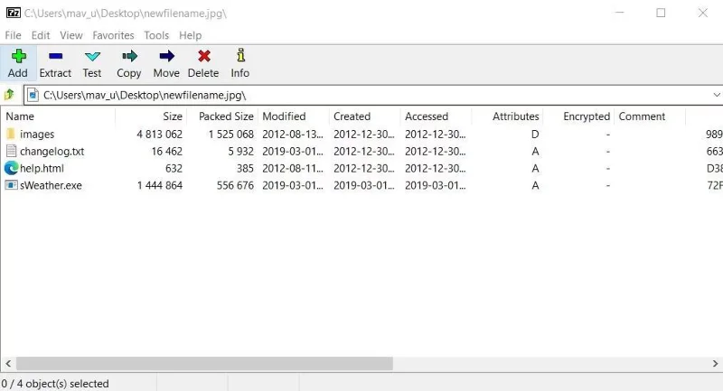 Windows 10/11'de görüntü dosyalarındaki ZIP dosyaları nasıl gizlenir