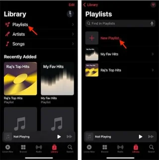 Cara menambah seni muka depan untuk senarai main Apple Music