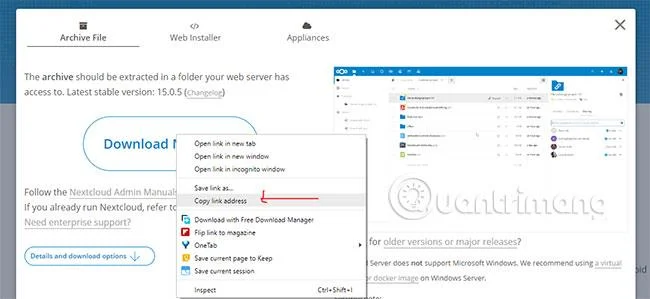 Nextcloud sunucusu Windows 10'a nasıl kurulur