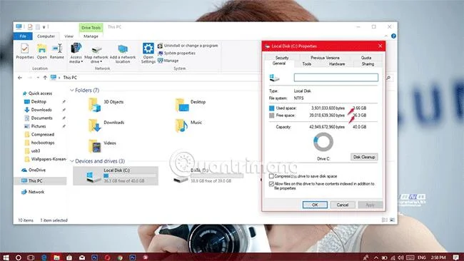 Windows'un yavaşlamasını önlemek için disk alanında uyarı sınırlarını ayarlama talimatları