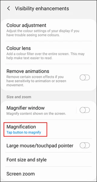 Cómo aumentar el tamaño de fuente para sitios web en Android